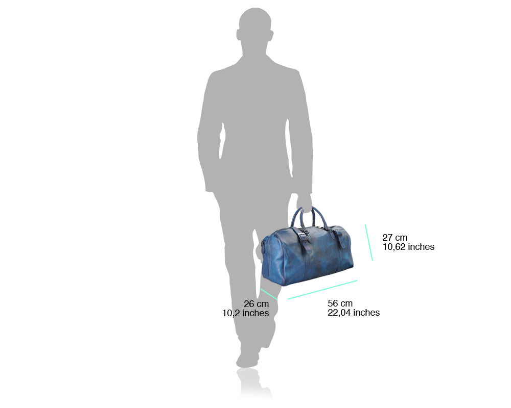 Serafino travel bag made of vintage calfskin