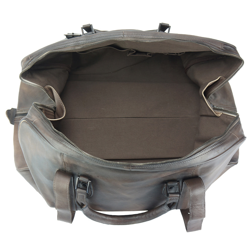 Serafino travel bag made of vintage calfskin