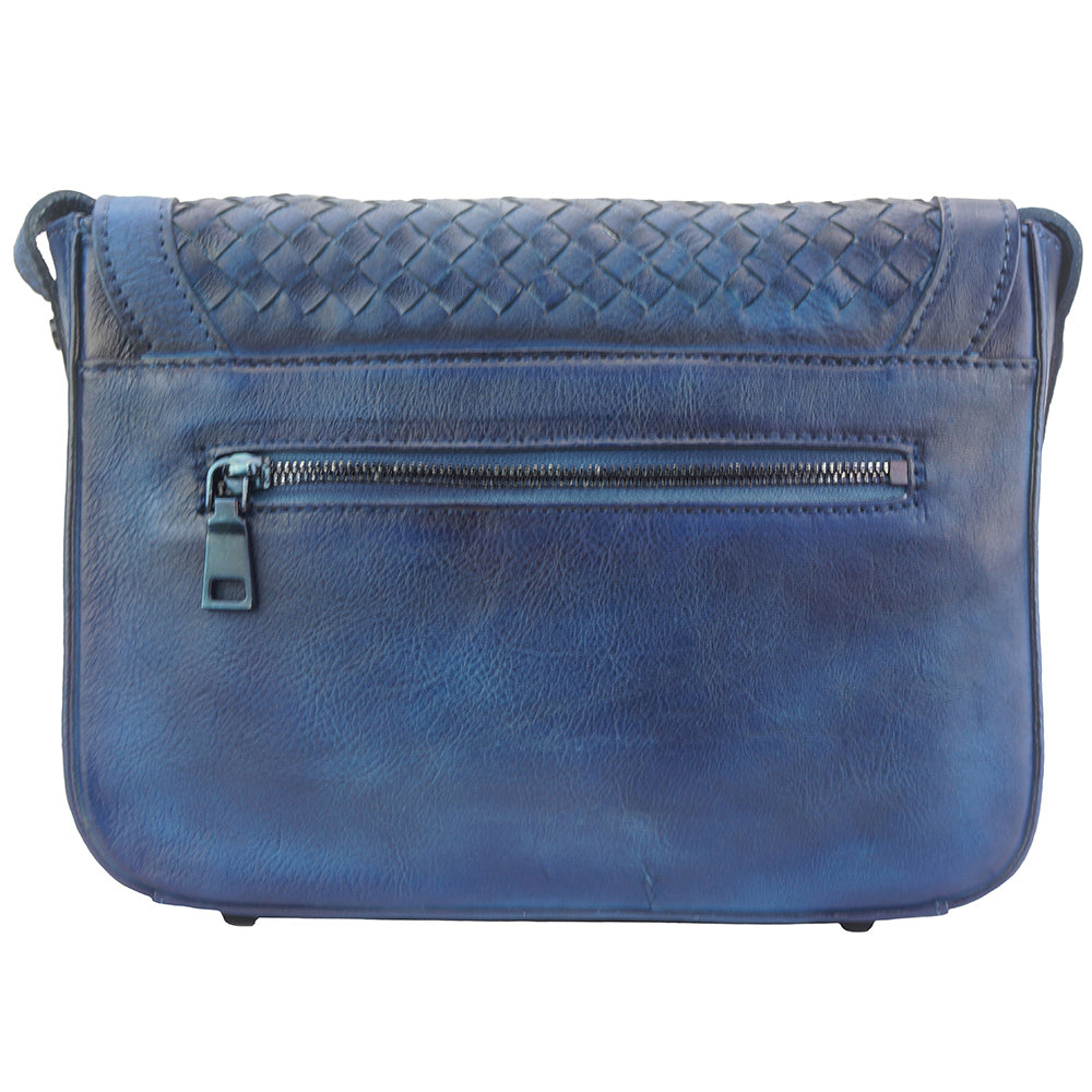 Bolso bandolera con solapa Luna GM de piel de becerro vintage