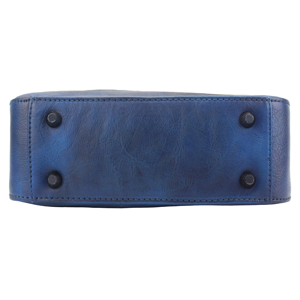 Bolso bandolera con solapa Luna GM de piel de becerro vintage