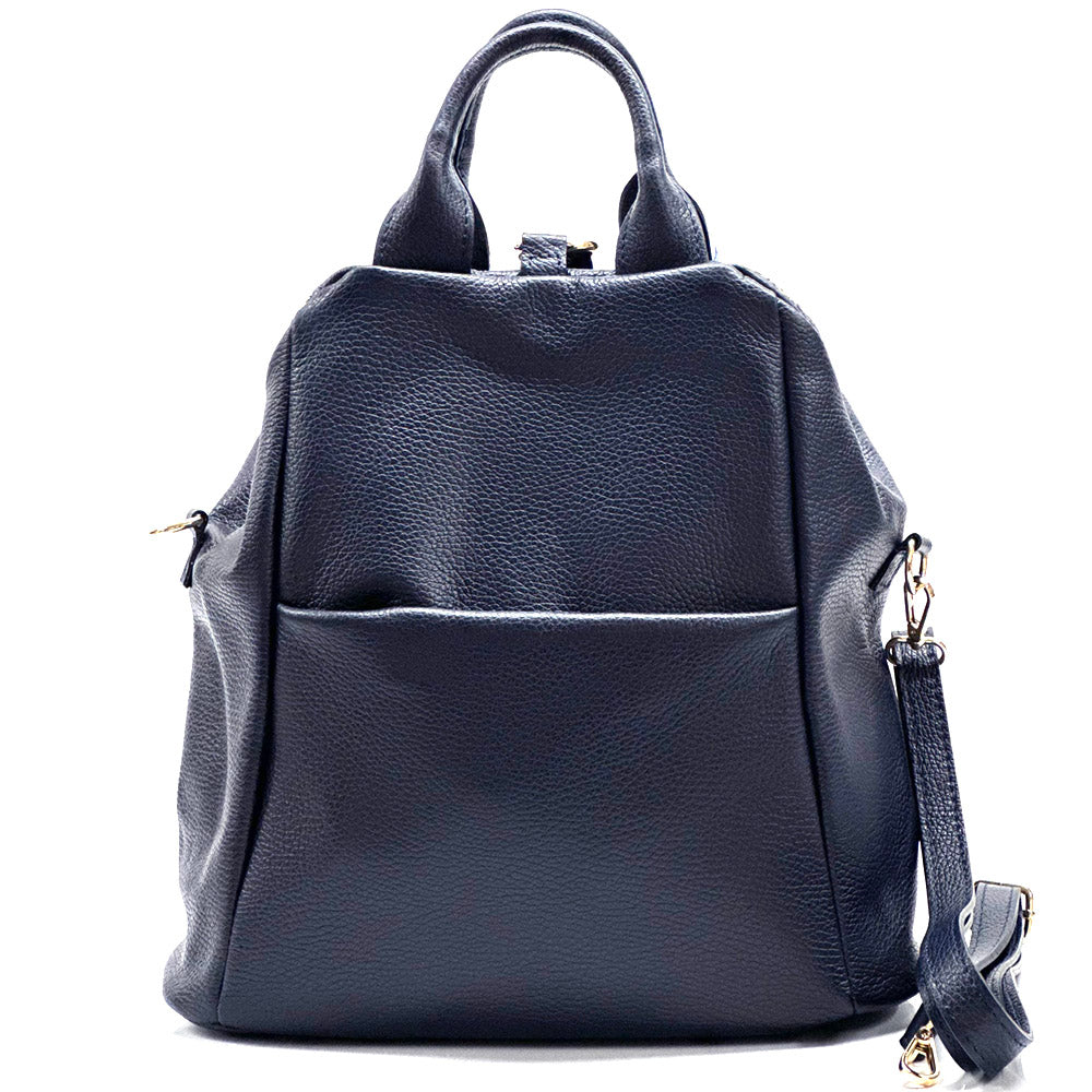 Unisex Rucksack mit echtem Rindsleder