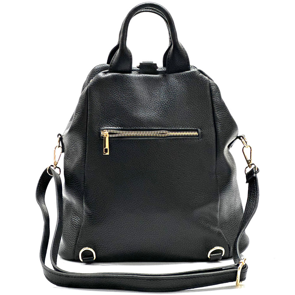 Unisex Rucksack mit echtem Rindsleder