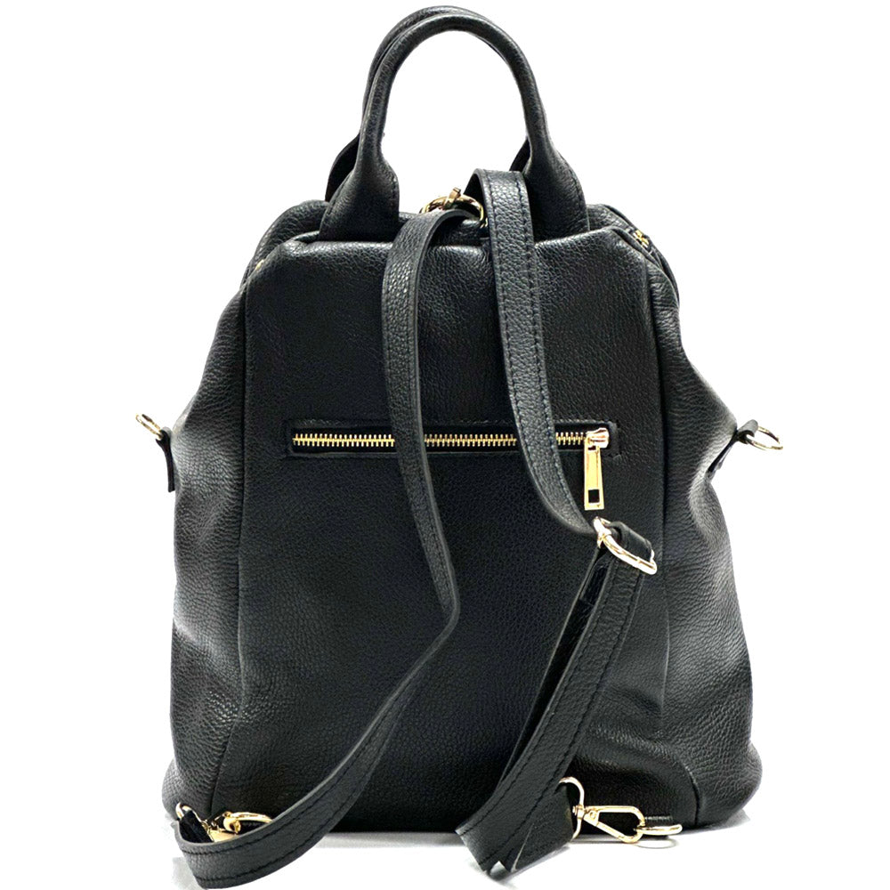 Unisex Rucksack mit echtem Rindsleder