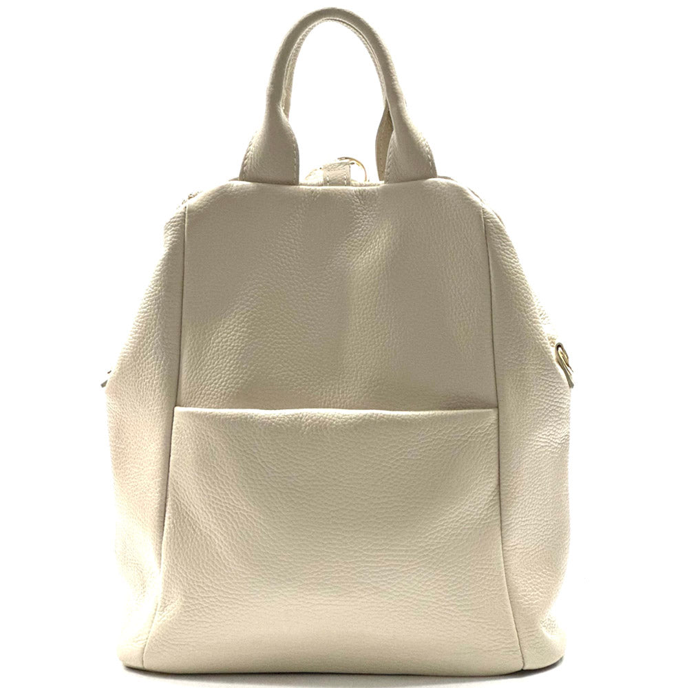 Unisex Rucksack mit echtem Rindsleder