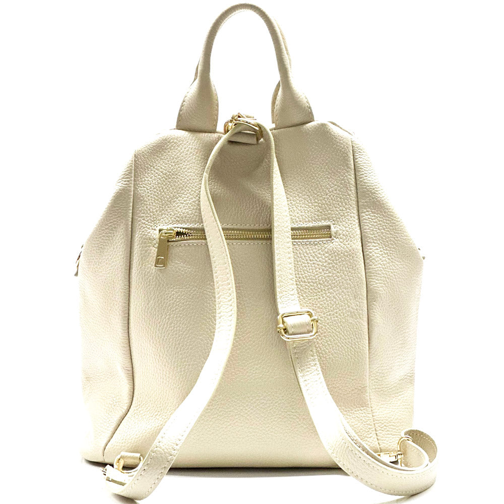 Unisex Rucksack mit echtem Rindsleder