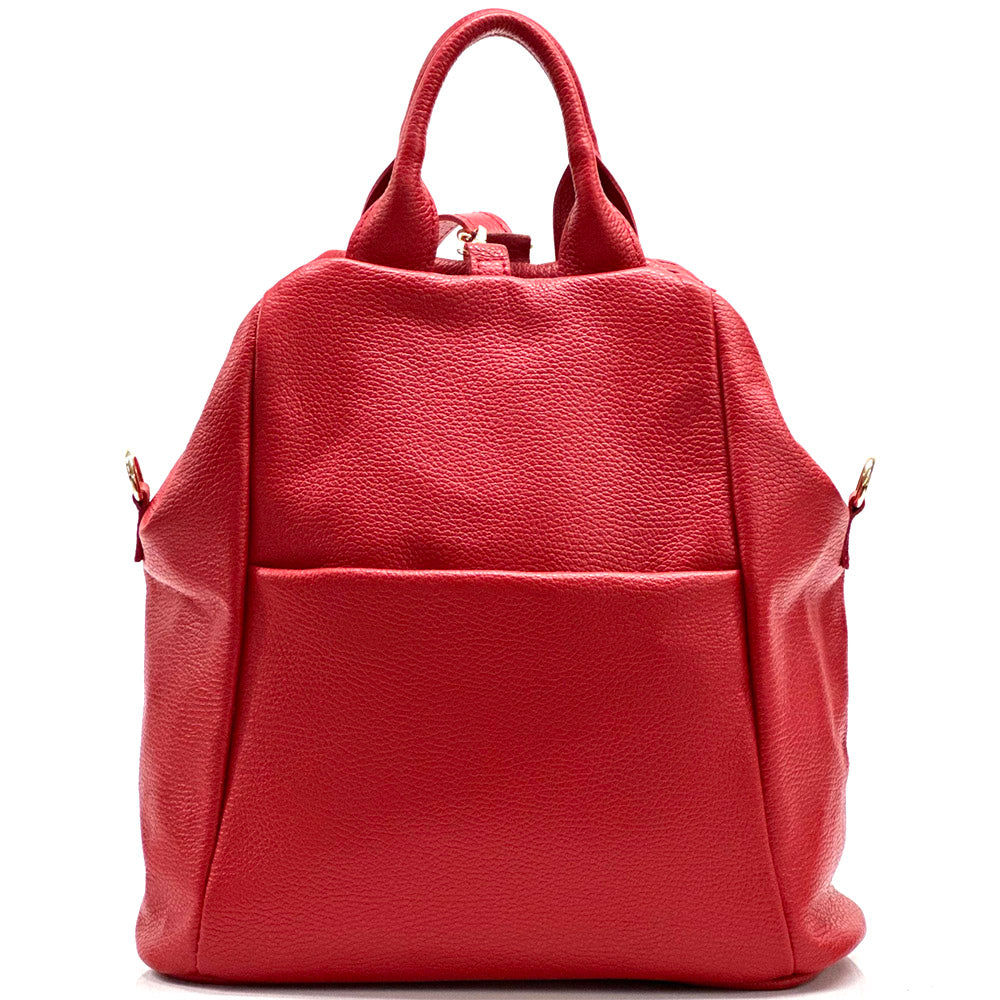 Unisex Rucksack mit echtem Rindsleder