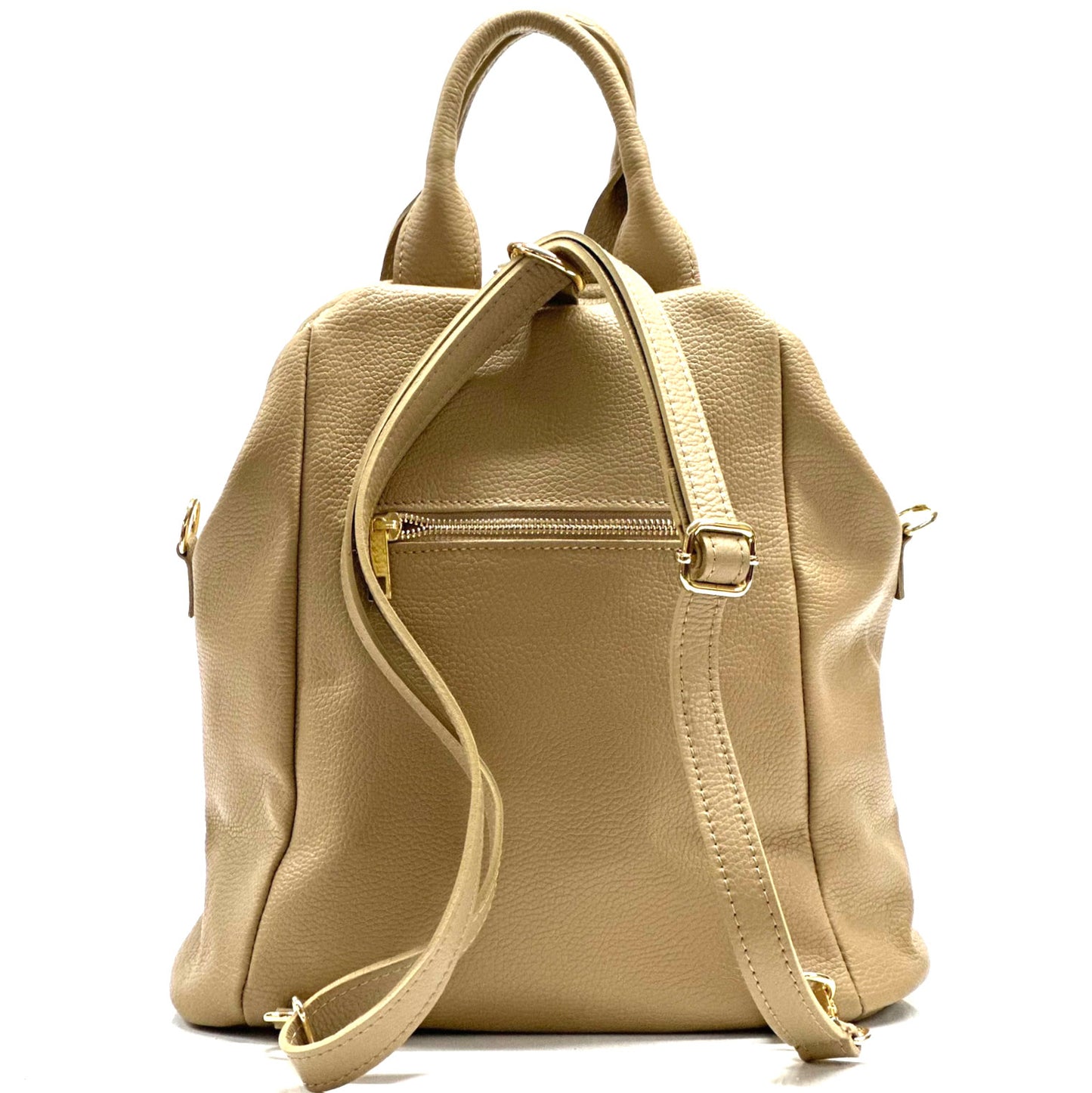 Unisex Rucksack mit echtem Rindsleder