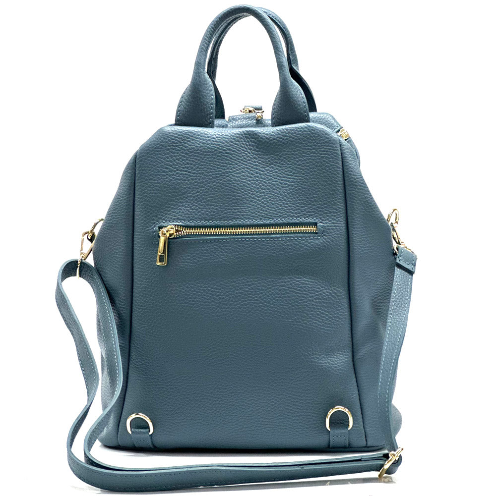 Unisex Rucksack mit echtem Rindsleder