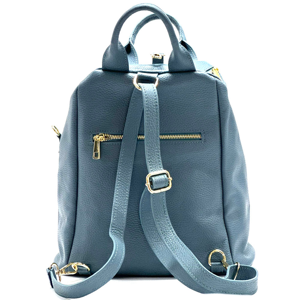 Unisex Rucksack mit echtem Rindsleder