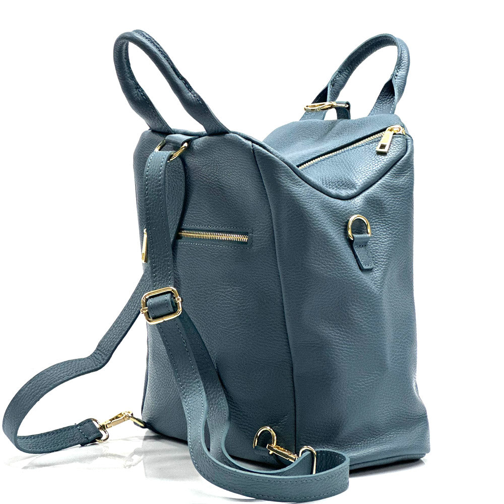 Unisex Rucksack mit echtem Rindsleder