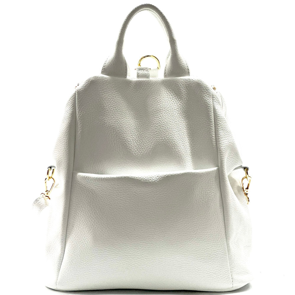 Unisex Rucksack mit echtem Rindsleder