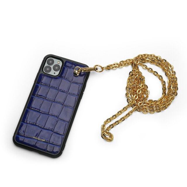 Coque iPhone Croque avec Chaîne - Personnalisable