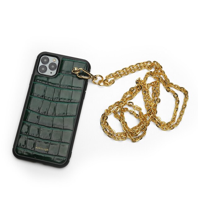Coque iPhone Croque avec Chaîne - Personnalisable