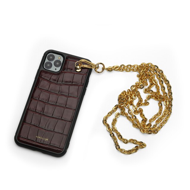Coque iPhone Croque avec Chaîne - Personnalisable