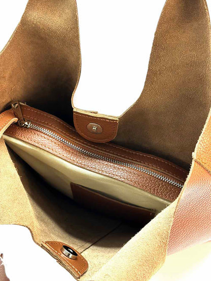 Claudia Soft Italian Cow Leather Tote Bag