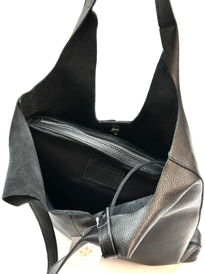 Claudia Soft Italian Cow Leather Tote Bag