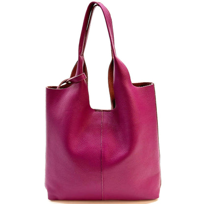 Claudia Soft Italian Cow Leather Tote Bag