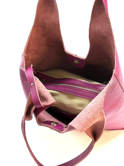 Claudia Soft Italian Cow Leather Tote Bag