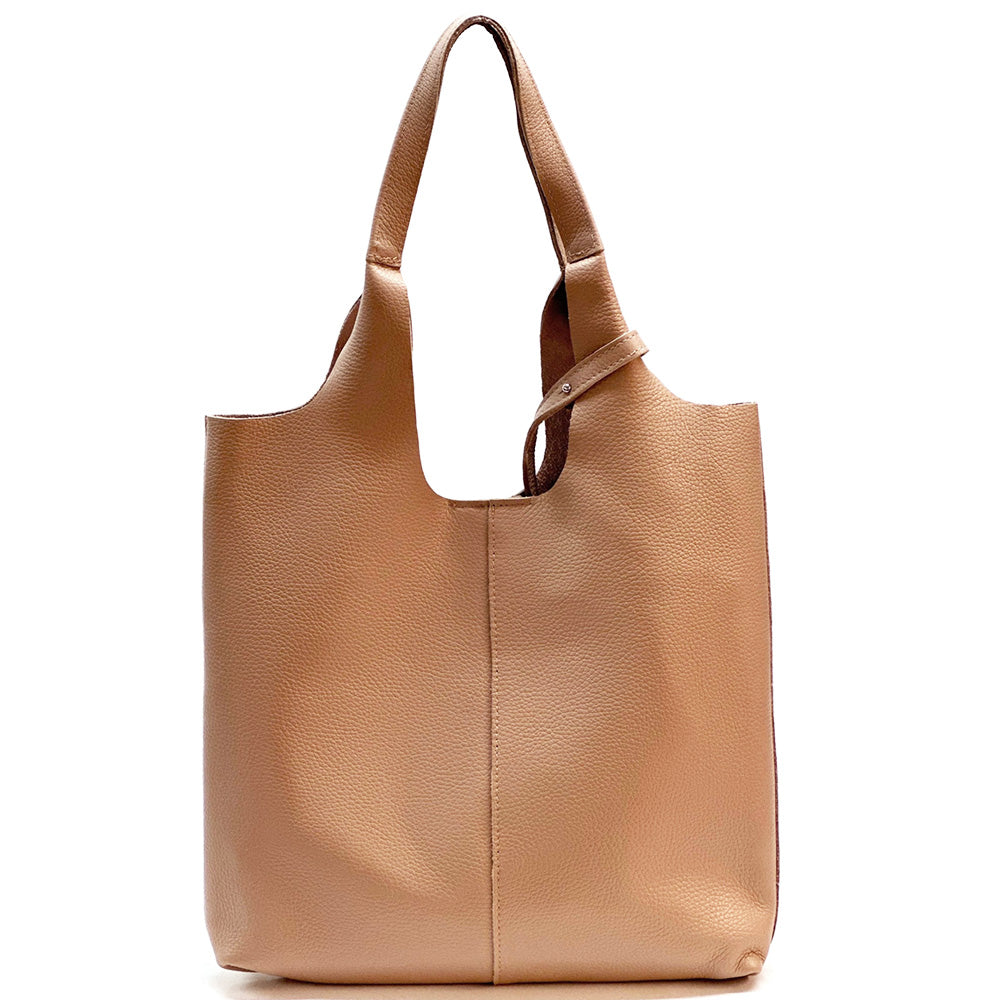 Claudia Soft Italian Cow Leather Tote Bag