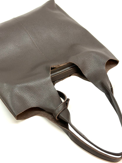 Claudia Soft Italian Cow Leather Tote Bag