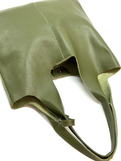 Claudia Soft Italian Cow Leather Tote Bag