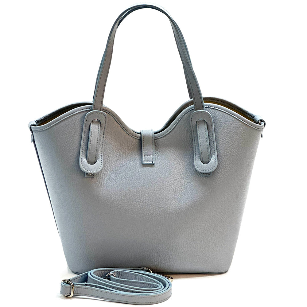 Bianca Large Italian Pebbled Cow Leather Tote Bag