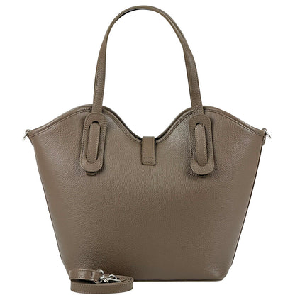 Bianca Large Italian Pebbled Cow Leather Tote Bag