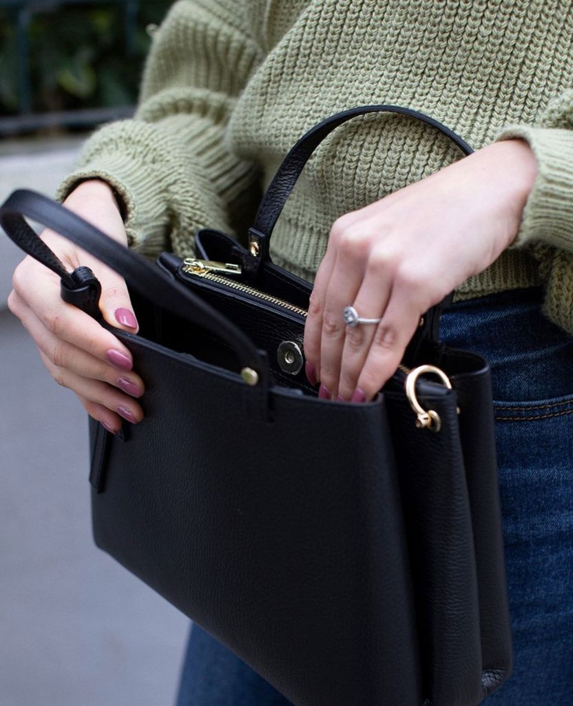 Nicoletta Italian Cow Leather Handbag