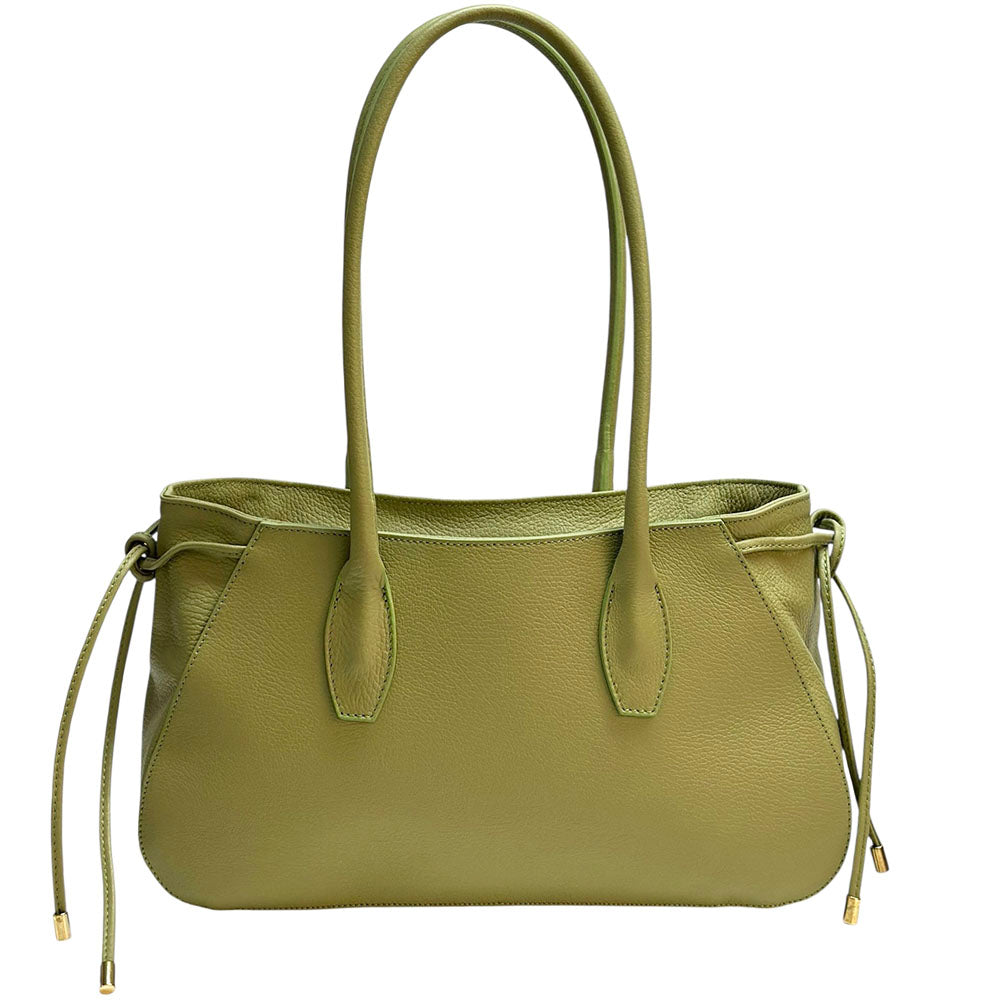 Heather Italian Cow Leather Shoulder Bag