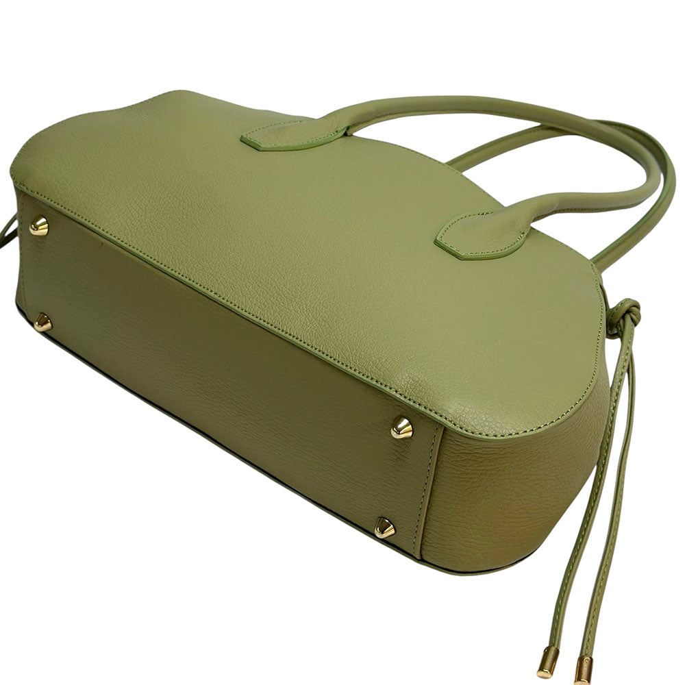 Heather Italian Cow Leather Shoulder Bag