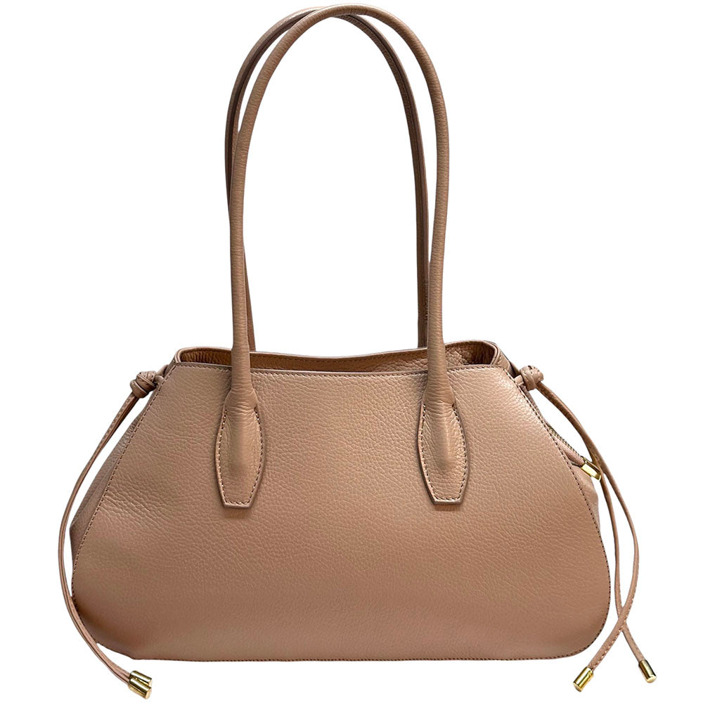 Heather Italian Cow Leather Shoulder Bag