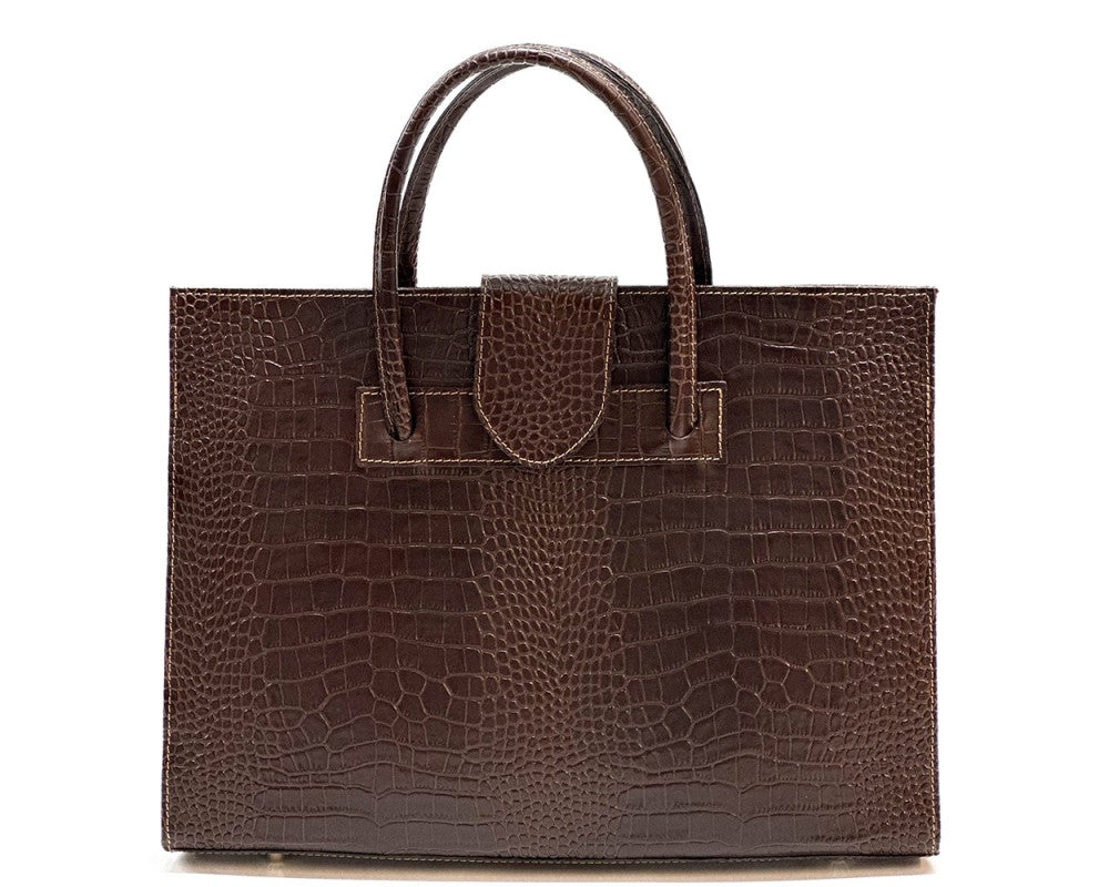 Crocetta Leather Briefcase