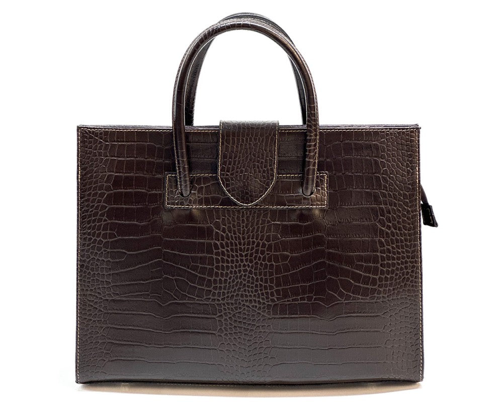 Crocetta Leather Briefcase
