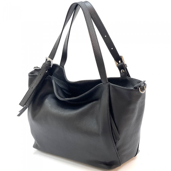 Verdiana Leather Tote Bag