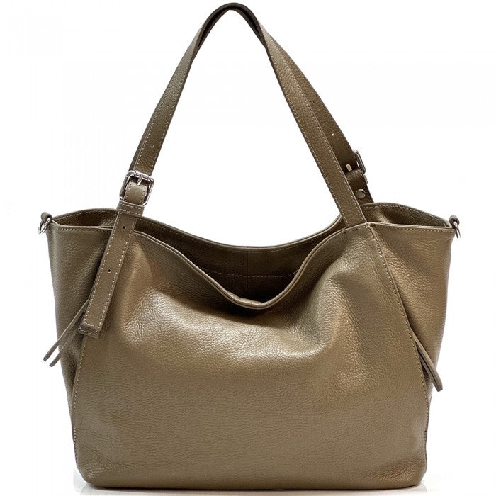 Verdiana Leather Tote Bag