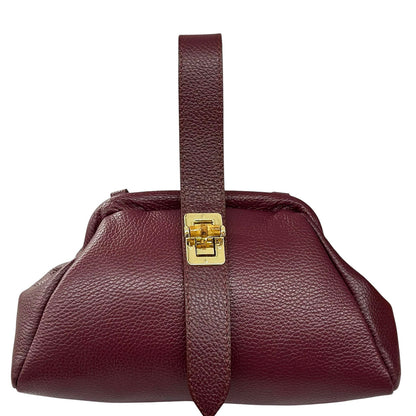 Lavinia Italian Leather Frame Shoulder Bag