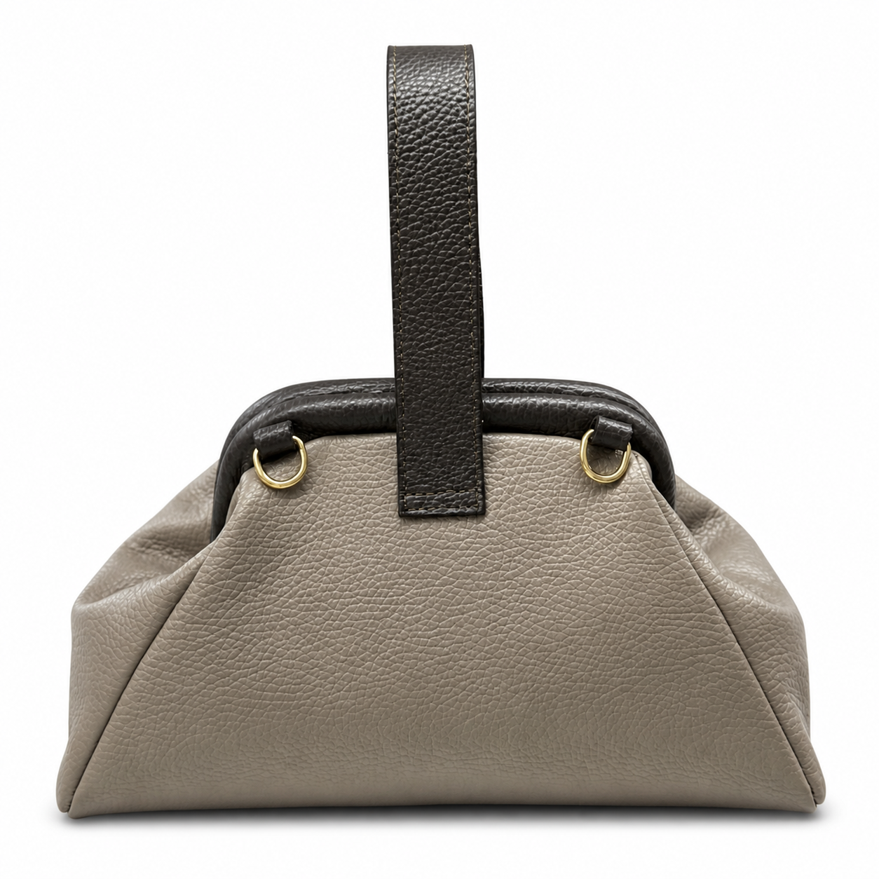 Lavinia Italian Leather Frame Shoulder Bag
