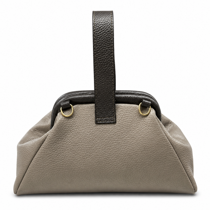 Lavinia Italian Leather Frame Shoulder Bag