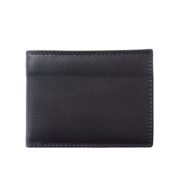 Men's wallet made of soft calf leather without coin compartment