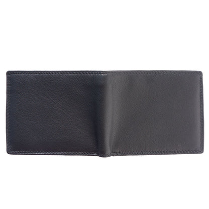 Medium wallet in calfskin soft leather with double flap