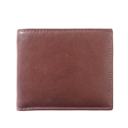 Medium wallet in calfskin soft leather with double flap