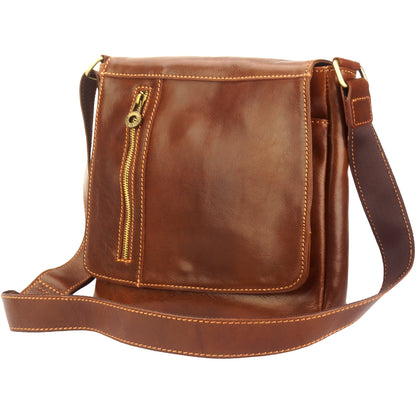 Messenger Amico en cuir de vachette