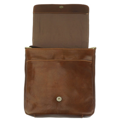 Messenger Amico en cuir de vachette