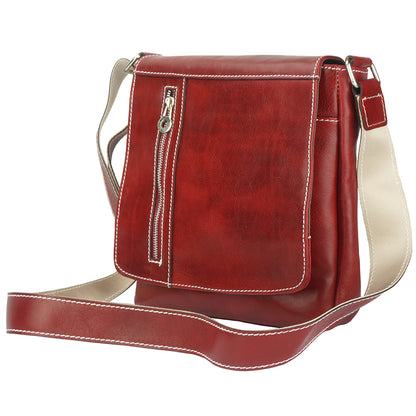 Messenger Amico en cuir de vachette