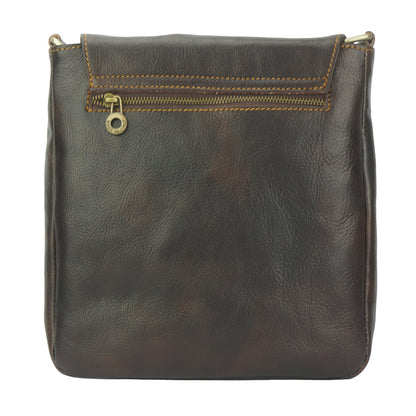 Messenger Amico en cuir de vachette