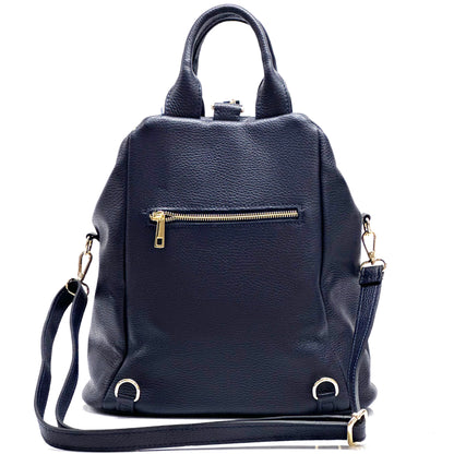 Unisex Rucksack mit echtem Rindsleder