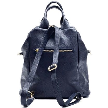Unisex Rucksack mit echtem Rindsleder