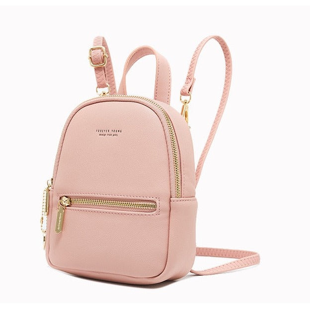 Mini Backpack Paris in Light Grey