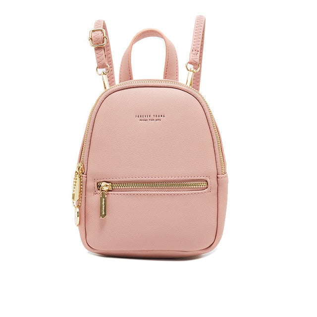 Mini Backpack Paris in Light Grey