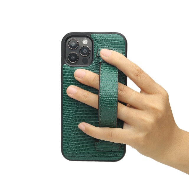 Funda para iPhone con correa y tarjetero
